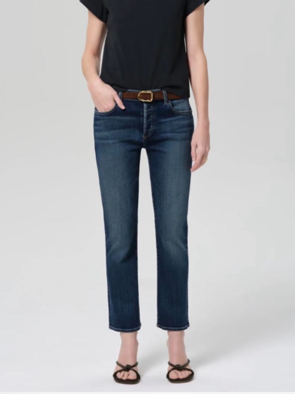 Citizens Of Humanity Women's Emerson Slim Straight Jeans in Blue Denim